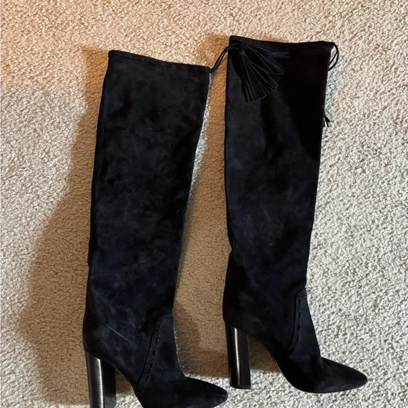 Saint Laurent Meurice tassel suede boots - Picture 2 of 14